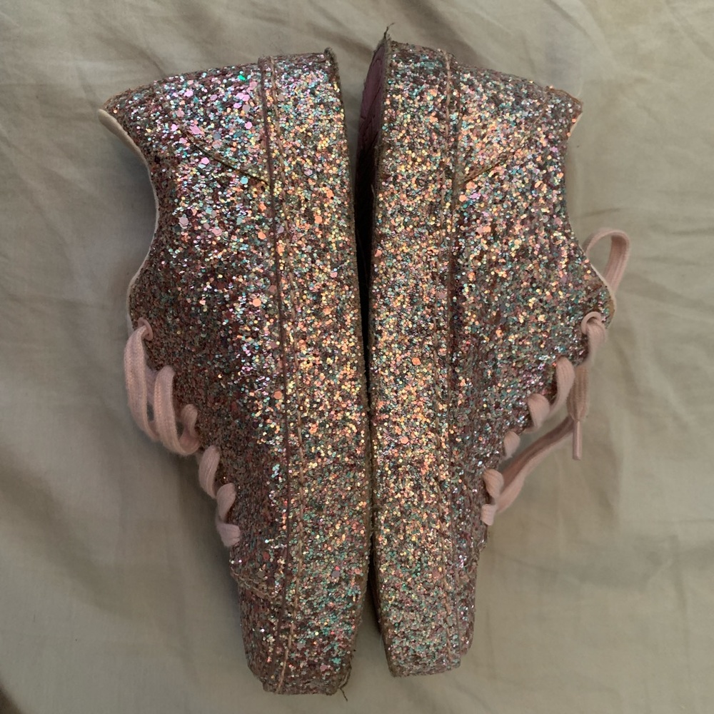 ALDO brand pink glitter sneakers Size 5